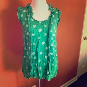 Anthropologie seafoam green tank top by porridge